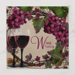 Invitation Dégustation de vin des Raisins verts Vintages du V