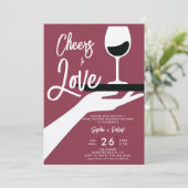 Invitation Dégustation de vin Elégant vin Décontracté Couple (Debout devant)