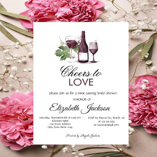 Invitation Dégustation de vin Enterrement de vie de jeune fil