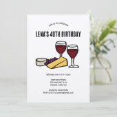 Invitation Dégustation de vin et de fromage Anniversaire Kraf (Debout devant)