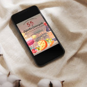 Invitation Dégustation de vin et de fromage espagnol Chic 55e