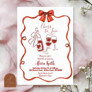 Invitation Dégustation de vin fantaisiste pour enterrement de
