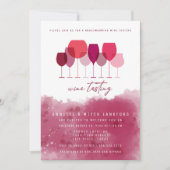 Invitation Dégustation de vin, pendaison de crémaillère (Devant)