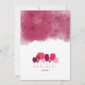 Invitation Dégustation de vin, pendaison de crémaillère (Dos)