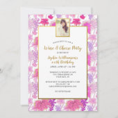 Invitation Dégustation de vin Vigne vigne violet Anniversaire (Devant)