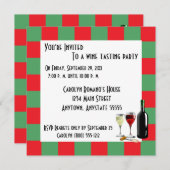 Invitation Dégustation de vins (Devant / Derrière)