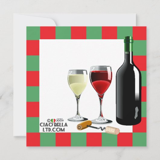 Invitation Dégustation de vins (Dos)