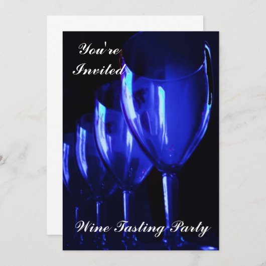 Invitation Dégustation de vins (Devant / Derrière)