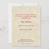 Invitation Dégustation de vins (Dos)