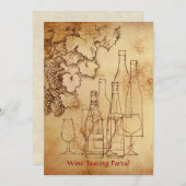 Invitation Dégustation de vins (Devant / Derrière)