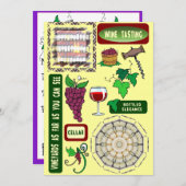 Invitation Dégustation de vins (Devant / Derrière)