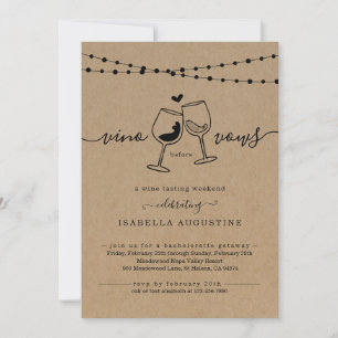 Invitation Dégustation De Vins Bachelorette Week-end Itinérai