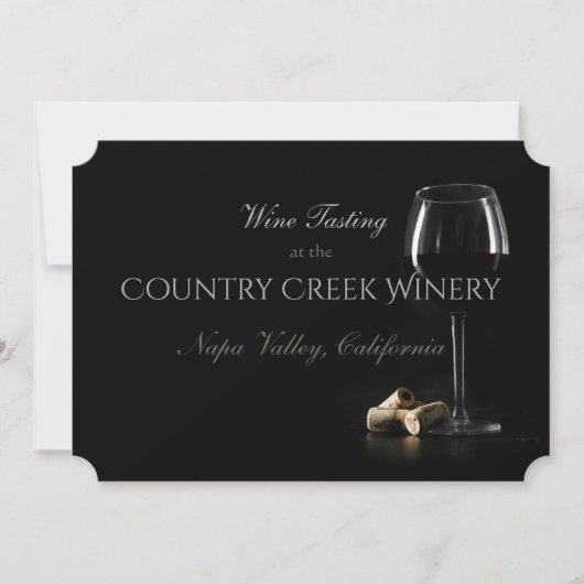 Invitation Dégustation de vins / Cocktail sur mesure (Devant)