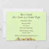 Invitation Dégustation de vins de chats et de raisins (Dos)