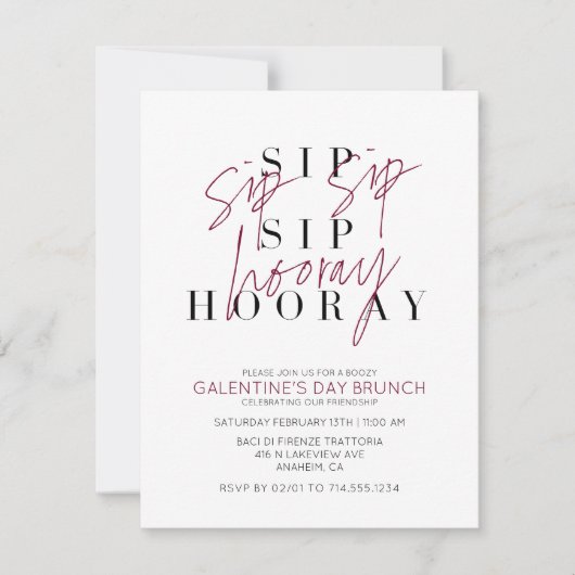 Invitation Dégustation de vins de la Saint-Valentin (Devant)