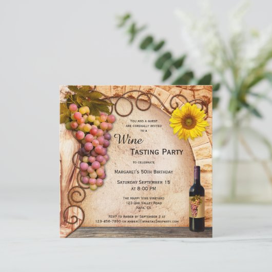 Invitation Dégustation De Vins De Style Italien Cl (Debout devant)