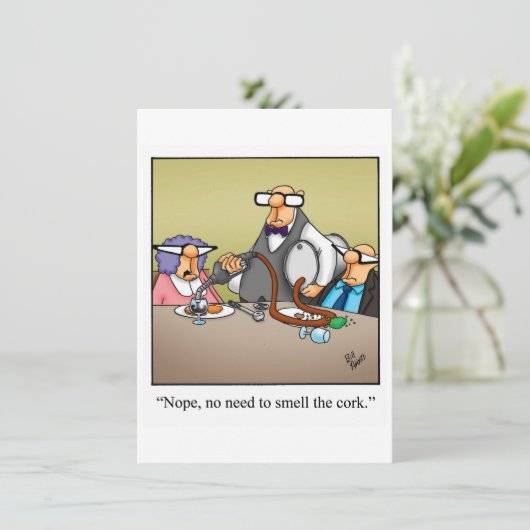 Invitation Dégustation De Vins Drôle (Debout devant)