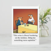 Invitation Dégustation De Vins Drôle "Spectickles" (Debout devant)