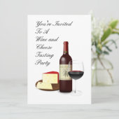 Invitation Dégustation de vins et de fromages sur mesure (Debout devant)