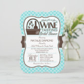 Invitation Dégustation De Vins ; Fête des mariées Aqua Quatre (Debout devant)
