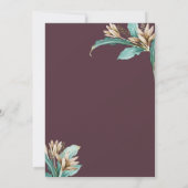 Invitation Dégustation de vins Fête des mariées aux fleurs de (Dos)