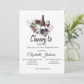 Invitation Dégustation de vins Fête des mariées aux fleurs de (Debout devant)