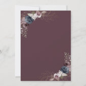 Invitation Dégustation de vins Fête des mariées aux fleurs de (Dos)