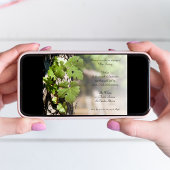 Invitation Dégustation de vins Feuille