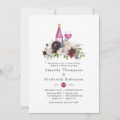 Invitation Dégustation de vins pour le dîner de répétition de (Devant)