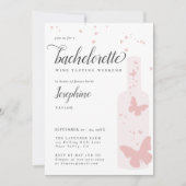 Invitation Dégustation De Vins Romantique Itinéraire Bachelor (Devant)