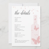 Invitation Dégustation De Vins Romantique Itinéraire Bachelor (Dos)