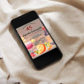 Invitation Dégustation espagnole de vin et de fromage 45e ann