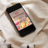 Invitation Dégustation espagnole de vin et de fromage 50e ann