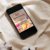 Invitation Dégustation espagnole de vin et de fromage 80e ann