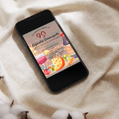 Invitation Dégustation espagnole de vin et de fromage 90e ann