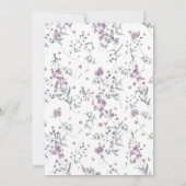 Invitation Dégustation Florale de vin rouge | Anniversaire de (Dos)