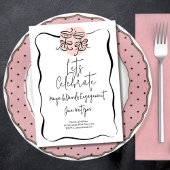 Invitation Déguster le Doodle Engagement Party