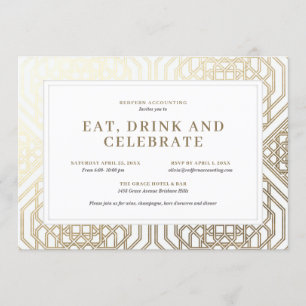 Invitation Dégustez un verre et fêtez le Business Party