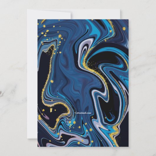 Invitation Deja Blue Religion (Dos)