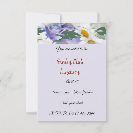 Invitation déjeuner (Devant)