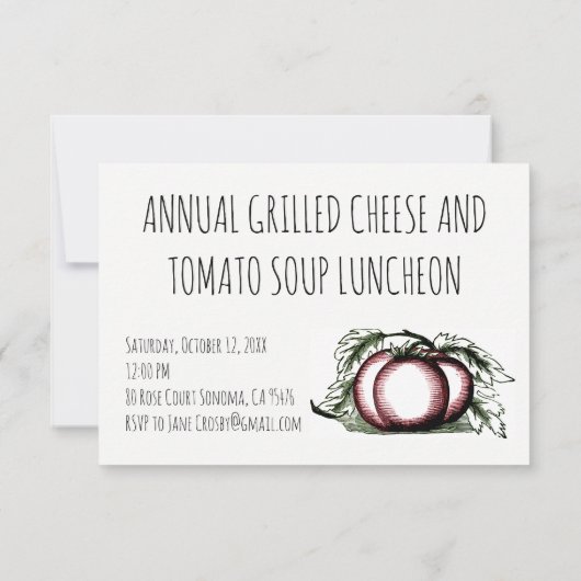 Invitation déjeuner (Dos)