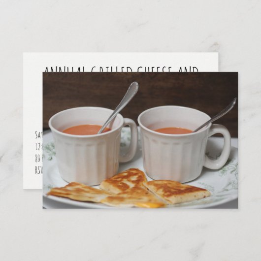 Invitation déjeuner (Devant / Derrière)