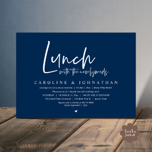 Invitation Déjeuner avec les jeunes mariés, Heureusement touj