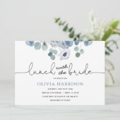 Invitation Déjeuner avec l'invitation de la douche de mariée (Debout devant)