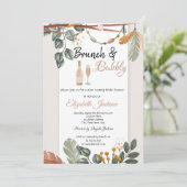 Invitation Déjeuner bohème et bridal shower pétillant (Debout devant)