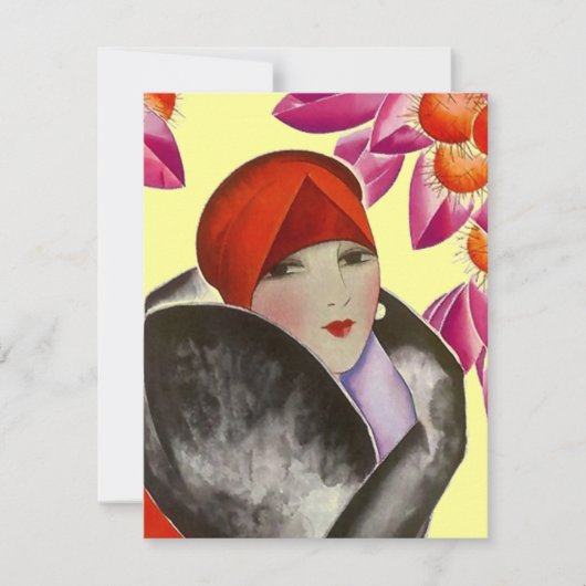 Invitation Déjeuner brunch après-midi Thé à la mode (Devant)