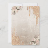 Invitation Déjeuner Chic Drips Brunch & Bubbly Shower de mari (Dos)