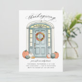 Invitation Déjeuner d'action de grâces (Debout devant)