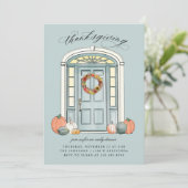 Invitation Déjeuner d'action de grâces (Debout devant)