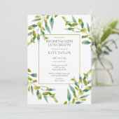 Invitation Déjeuner d'affaires avec Bridesmaids Foliage (Debout devant)
